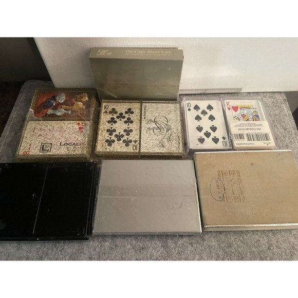 Vintage Playing Cards 7 Double decks Some never used #639 - Picture 10 of 11